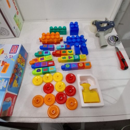 50PC FISHER PRICE MEGA BLOKS ABC MUSICAL TRAIN WITH SOUNDS image 2