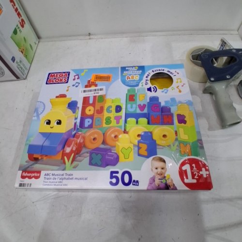 50PC FISHER PRICE MEGA BLOKS ABC MUSICAL TRAIN WITH SOUNDS image 3