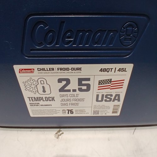 COLEMAN PORTABLE CHILLER CHEST COOLER - 45L - BLUE image 4