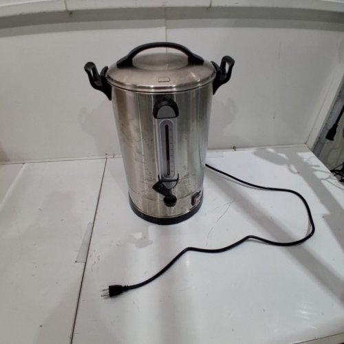 DUAL WALL STAINLESS STEEL LARGE 100-CUP COFFEE URN COMMERCIAL COFFEE MAKER WITH EASY POUR DISPENSER - 4.2GAL, 1300W (MODEL: ML-16C2-C) image 3