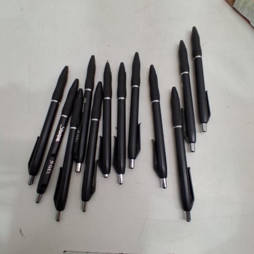 12PK SHARPIE S-GEL COMFORT GRIP PENS - MEDIUM POINT (0.7 MM) - BLACK image 2