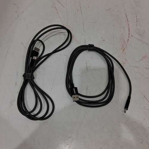 2PK ANKER BRAIDED USB-A TO USB-C CABLE - 6FT - BLACK (MODEL: B8173) image 2