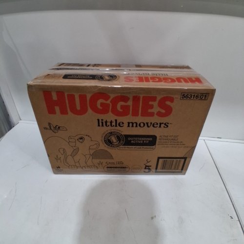 125PK HUGGIES LITTLE MOVERS DIAPERS - SIZE 4 image 3