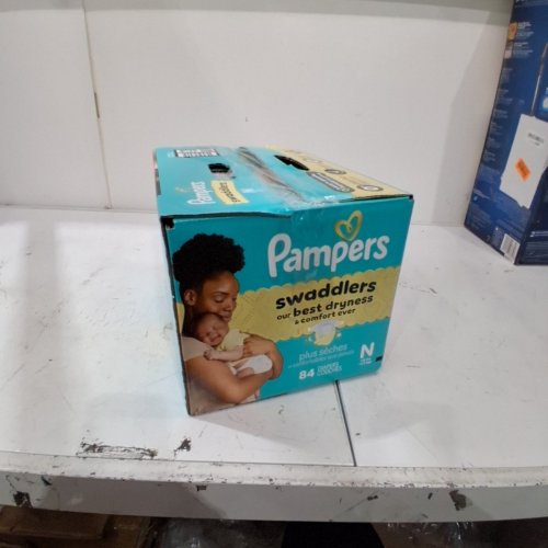 84PK PAMPERS SWADDLERS SIZE - NEWBORN (< 10 LBS) image 3
