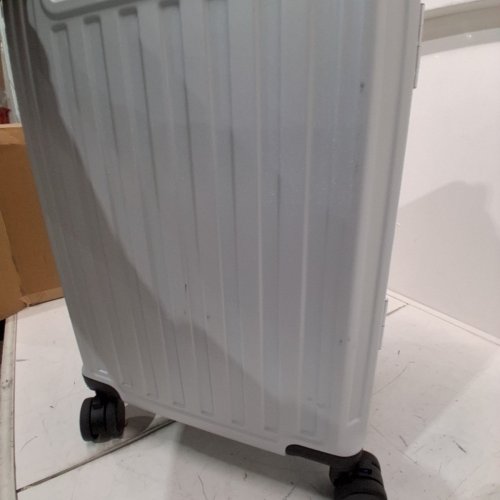 LUGGEX ZX SERIES ZIPPERLESS CARRY ONE ALUMINUM FRAME HARDSIDE ROLLING SUITCASE - 20" - SILVER IVORY (MODEL: 8010X) image 4