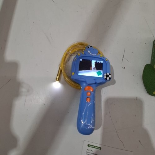 KIDS EXPLORATION BORESCOPE SNAKE CAMERA WITH LIGHT - STORE UP TO 100 PHOTOS - AGES 5+ - BLUE/YELLOW (MODEL: G21) image 2