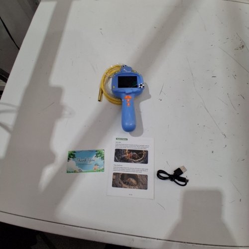 KIDS EXPLORATION BORESCOPE SNAKE CAMERA WITH LIGHT - STORE UP TO 100 PHOTOS - AGES 5+ - BLUE/YELLOW (MODEL: G21) image 3