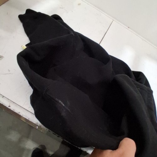 MENS CARHARTT LOOSE FIT ZIP UP HOODIE - SMALL - BLACK image 3
