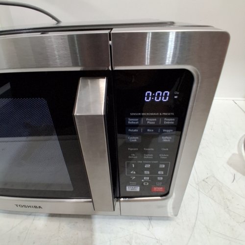TOSHIBA COMPACT COUNTERTOP MICROWAVE OVEN - 1.2CU.FT - 1500W - STAINLESS STEEL (MODEL: ML-EM31P(SS)/CA) image 2