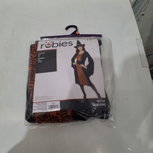3PC WOMEN'S RUBIES WITCH COSTUME - MEDIUM (8-10) - BLACK/ORANGE (STYLE: 700205) image 2