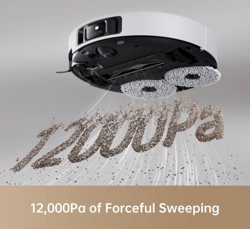 DREAME X40 ULTRA ROBOT VACUUM AND MOP COMBO - 12,000PA SUCTION - MOPEXTEND TECHNOLOGY, SELF CLEANING - WHITE (MODEL: RLX63CE-2) image 3