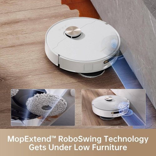 DREAME X40 ULTRA ROBOT VACUUM AND MOP COMBO - 12,000PA SUCTION - MOPEXTEND TECHNOLOGY, SELF CLEANING - WHITE (MODEL: RLX63CE-2) image 4