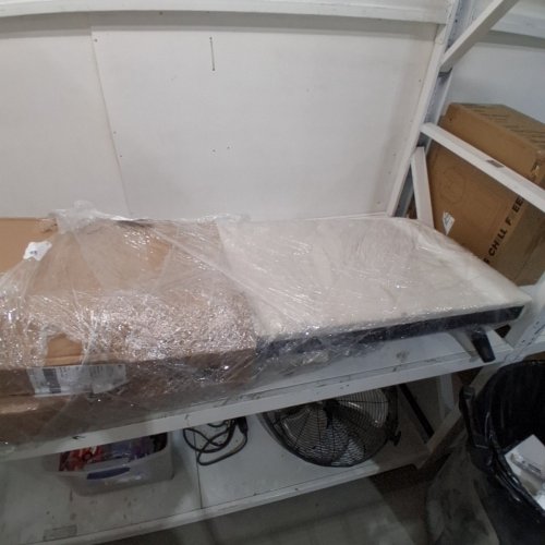 FULLFURNIQUE UPHOLSTERED WOODEN BED FRAME WITH HEADBOARD - QUEEN - BEIGE - (MODEL: FF-00000020) image 5