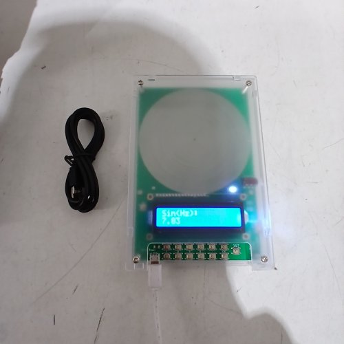RELAXWEEX ADJUSTABLE SCHUMANN SINE WAVE RESONANCE GENERATOR ULTRA LOW FREQUENCY GENERATOR RESONATOR SOUND FREQUENCY MACHINE WITH USB AND MAGNETIC ACRYLIC CASE - 0.01HZ-100000HZ - CLEAR/GREEN image 2