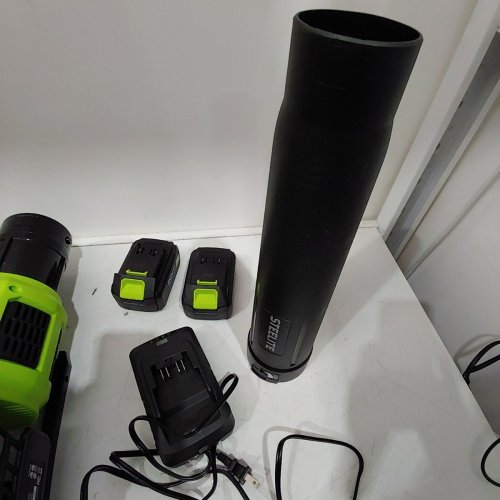 STEELITE CORDLESS LEAF BLOWER WITH 4.0AH BATTERY AND FAST CHARGER - 12V - GREEN\BLACK - (MODEL: DG010-1) image 4