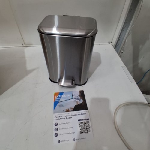 GARVEE KITCHEN FINGERPRINT-RESISTANT STEP TRASH CAN - 8 GAL - STAINLESS STEEL image 2