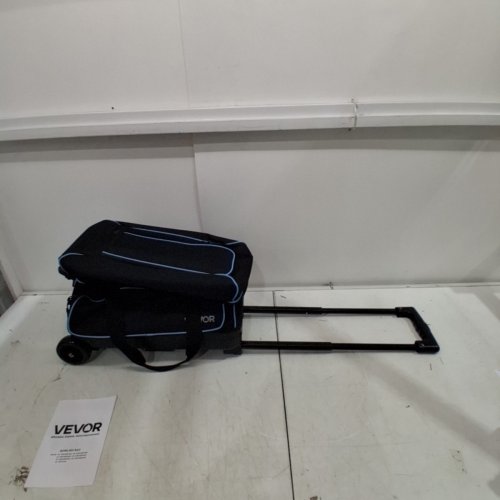 2-BALL BOWLING BAG WITH WHEELS & SEPARATE COMPARTMENT FOR SHOES - 42" - BLUE/BLACK (MODEL: ZL-YDB-0098-002) image 4