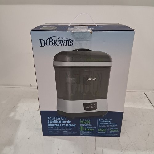 DR. BROWNS ALL-IN-ONE BABY BOTTLE / PACIFIER STERILIZER & DRYER - GREY (MODEL: AC177) image 9