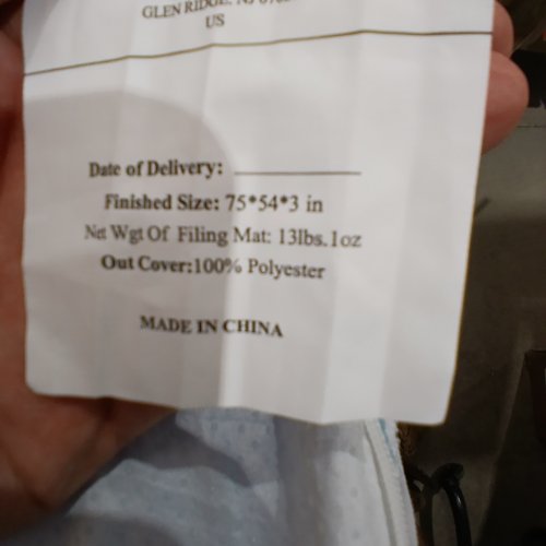 AIRENSKY COOLING GEL INFUSED HIGH DENSITY MEMORY FOAM MATTRESS TOPPER - FULL - 2" - WHITE (MODEL: AME0045_2F_WGEL) image 4