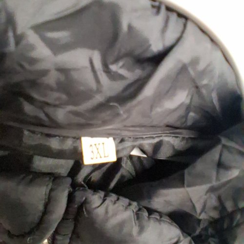 MEN'S HOODLESS PUFFER JACKET - 3XL - BLACK image 3