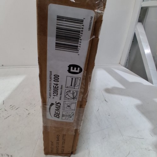 BEMIS ECONOMY PLASTIC ELONGATED TOILET SEAT - WHITE image 3