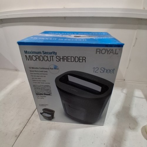 ROYAL MICRO-CUT HEAVY DUTY PAPER SHREDDER - 12 SHEET - 115 V - BLACK (MODEL: 1210MC) image 7