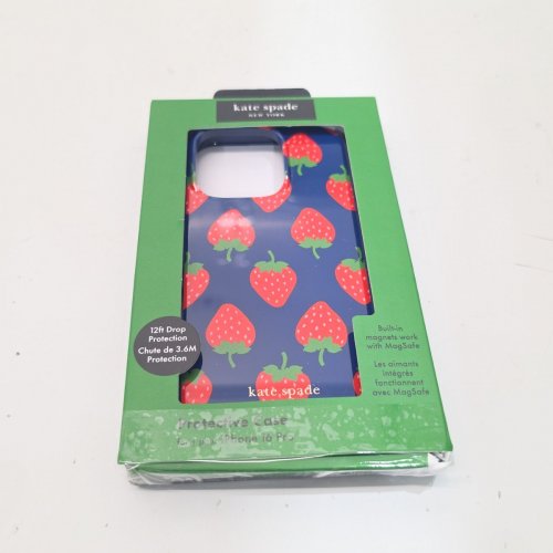 KATE SPADE PROTECTIVE PHONE CASE WITH MAGSAFE FOR IPHONE 16 PRO - STRAWBERRY DOTTED image 5