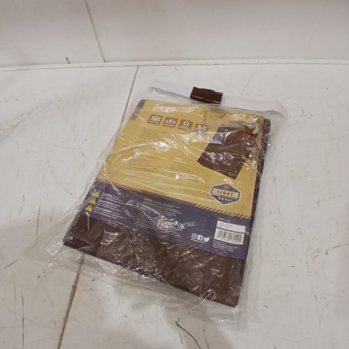 GEAR UP RIP STOP MULTI-PURPOSE TARP WITH ROPE REINFORCED EDGES - 8FT X 10FT X 3.5MM - BROWN (MODEL: U-810) image 2