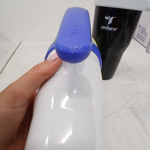 2PK REDUCE COLD1 TUMBLERS WITH STRAWS - 24OZ - BLACK/WHITE (MODEL: 1796134) image 4