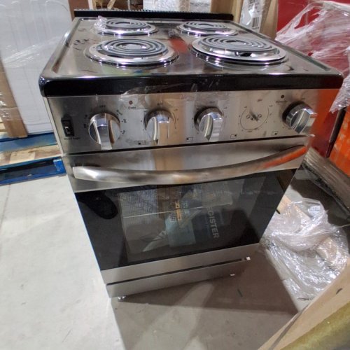 ELEMENT SLIDE-IN COIL STOVE RANGE WITH 4 BURNERS - 24" - 3.7 CU. FT - STAINLESS STEEL / BLACK (MODEL:EECR24MES-CA) image 2