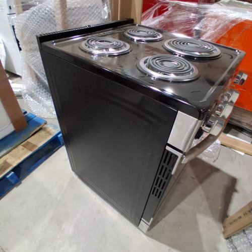 ELEMENT SLIDE-IN COIL STOVE RANGE WITH 4 BURNERS - 24" - 3.7 CU. FT - STAINLESS STEEL / BLACK (MODEL:EECR24MES-CA) image 4