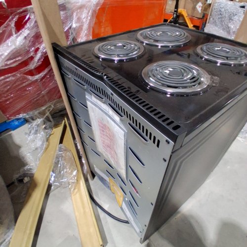 ELEMENT SLIDE-IN COIL STOVE RANGE WITH 4 BURNERS - 24" - 3.7 CU. FT - STAINLESS STEEL / BLACK (MODEL:EECR24MES-CA) image 6