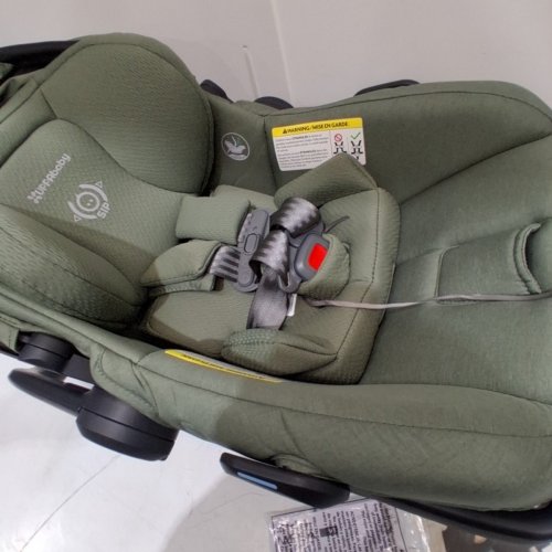 UPPABABY MESA V3 INFANT CAR SEAT WITH ADJUSTABLE EPP FOAM HEADREST, SIDE IMPACT PROTECTION, AND 4TH REBOUND CARRY HANDLE - 4LBS-35LBS MAX - EVELYN MEADOW GREEN (MODEL:1003-MSA-CA-EVE) image 4