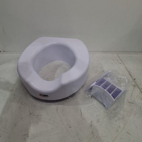 CAREX TOILET SEAT RISER WITH QUICK LOCK - 4" HEIGHT 300LBS MAX - WHITE (MODEL: B320CA) image 2