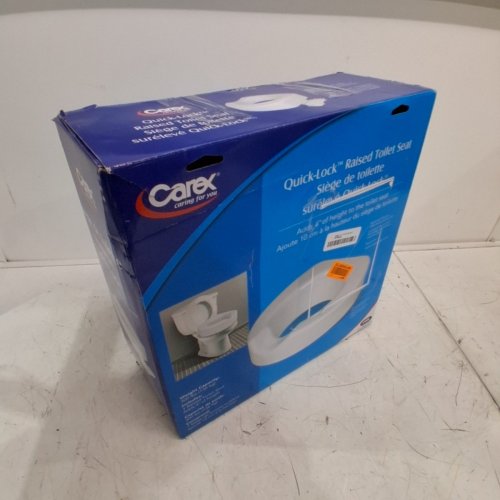 CAREX TOILET SEAT RISER WITH QUICK LOCK - 4" HEIGHT 300LBS MAX - WHITE (MODEL: B320CA) image 4