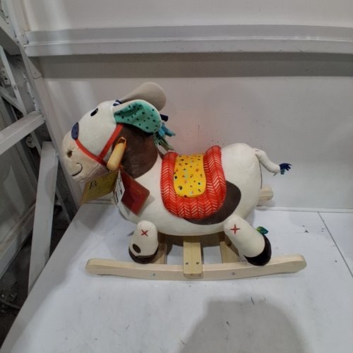 KIDS B.TOYS LARGE PLUSH RIDE ON RODEO ROCKER - 18 MONTHS+ - SPOTTY image 2
