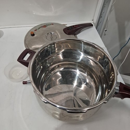 MULTIFUNCTIONAL FLORAL PRESSURE COOKER - 11L, 11" - SILVER image 3