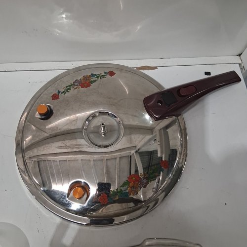 MULTIFUNCTIONAL FLORAL PRESSURE COOKER - 11L, 11" - SILVER image 5