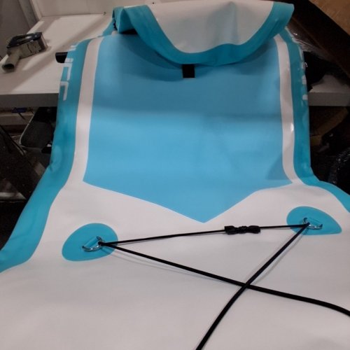 HMTAOLIFE INFLATABLE STAND UP PADDLE BOARD - 10FT - WHITE/BLUE image 4