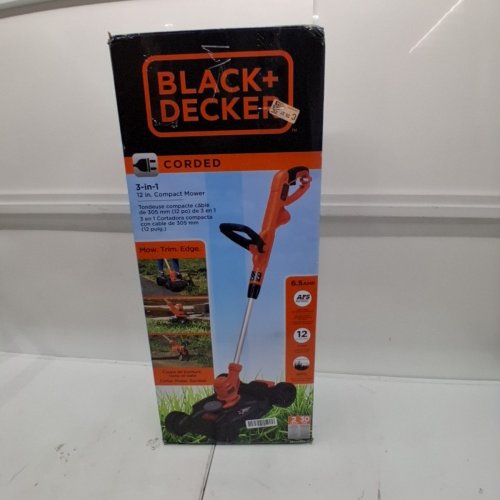 BLACK + DECKER 3-IN-1 COMPACT ELECTRIC MOWER, 12" - ORANGE (MODEL: BESTA512CM) image 5