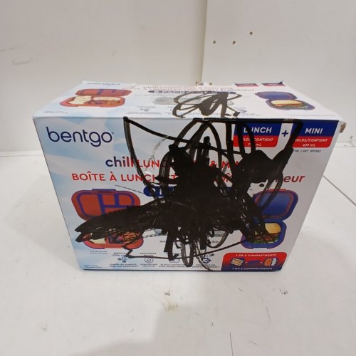 2PC BENTGO CHILL LUNCH BOX & MINI BOX - 788 ML + 630 ML - RED AND BLUE image 4