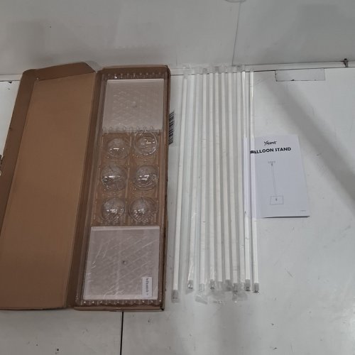 10PK YALLOVE ACRYLIC BALLOON STAND KIT - 23.6" - CLEAR image 2