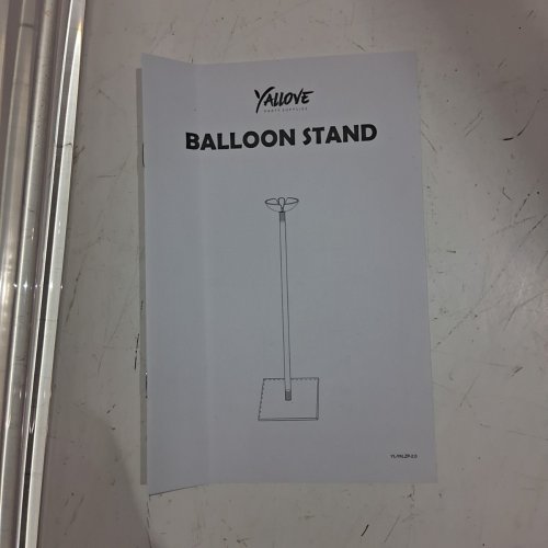 10PK YALLOVE ACRYLIC BALLOON STAND KIT - 23.6" - CLEAR image 3
