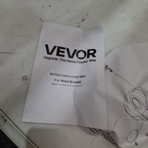 VEVOR RETRACTABLE HOSE REEL - 115FT X 1/2" - GREY (MODEL: HL-XW30) image 3