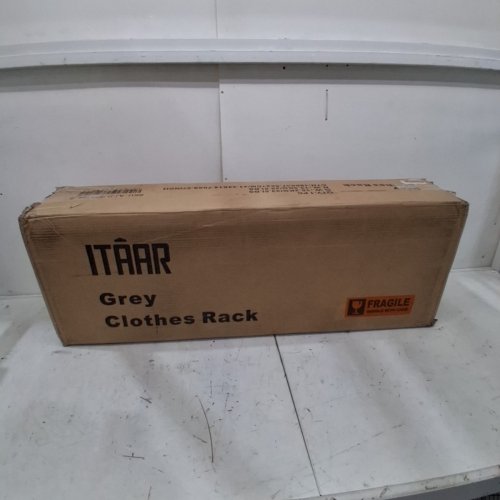 ITAAR HALL TREE COAT STORAGE RACK WITH BENCH AND DRAWERS - 39" X 12" X 71" - GREY/BLACK - (MODEL: AJ-DJ504164_2) image 10