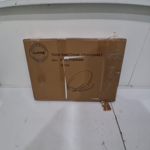 GARVEE ELONGATED SLOW CLOSE PLASTIC TOILET SEAT - 18.8" X 14.1" - WHITE (MODEL: GARVEE PHO_11GXK800) image 4