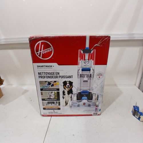 HOOVER AUTOMATIC UPRIGHT SMARTWASH+ WET CARPET CLEANER WITH INTELLISENSE PUSH-FORWARD - 8FT HOSE - WHITE/BLUE (MODEL: FH52007VCD) image 8