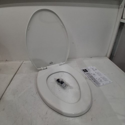 BEMIS SLOW CLOSE EASY CLEAN TOILET SEAT - ELONGATED 18.5" - WHITE (MODEL: 7300SLEC-000) image 2