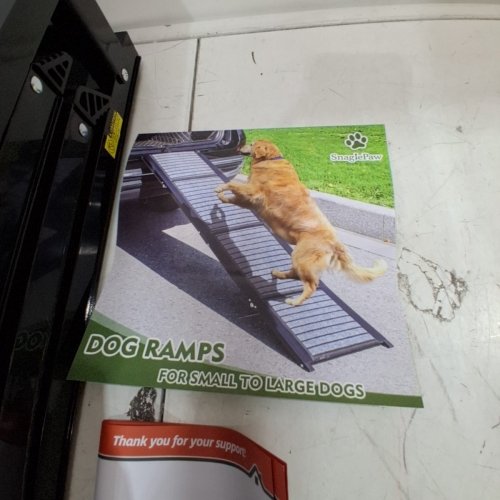 FOLDABLE PORTABLE DOG RAMPS FOR CAR WITH EASY STORAGE - 68" X 17.5" - BLACK/BLUE image 3