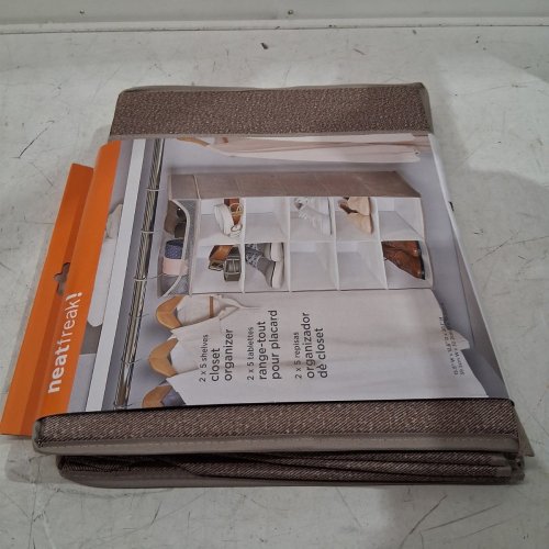 NEATFREAK CLOSET ORGANIZER WITH 10 SHELVES - TAN (MODEL:PAT072-004) image 4